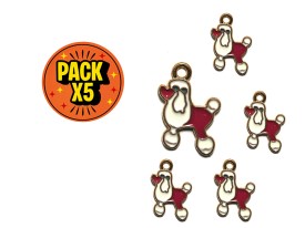 Dije Esmaltado Puddle x 5 unidades